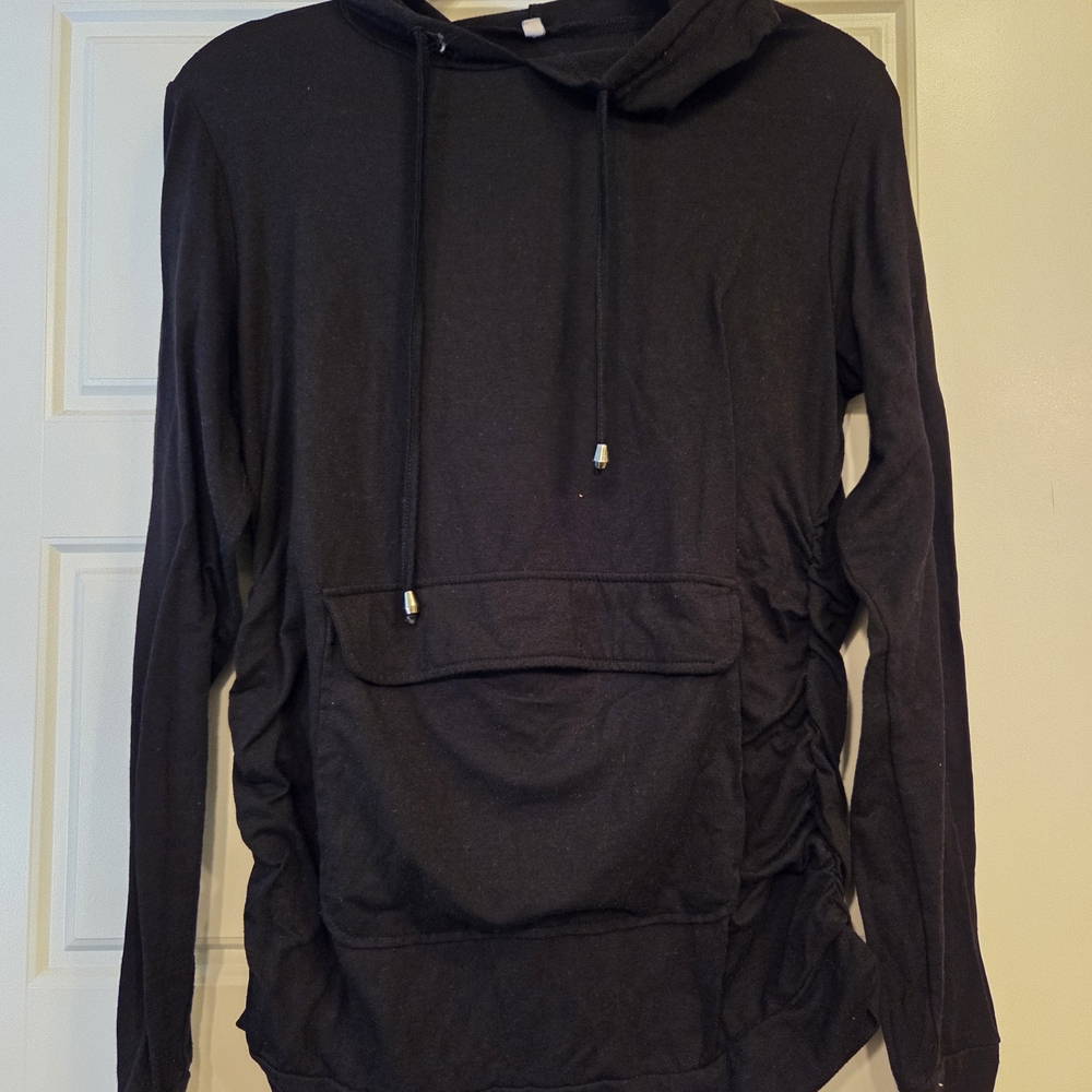 Black Long Sleeve Hoodie
